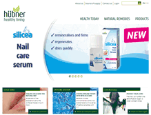 Tablet Screenshot of huebner-vital.de